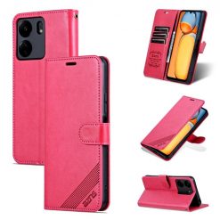 Lacné Kryty | Peňaženkové puzdro AZNS Sheepskin Texture červené – Xiaomi Redmi 13C / Xiaomi Poco C65 | Lacné Kryty