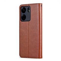 Lacné Kryty | Peňaženkové puzdro AZNS Sheepskin Texture hnedé – Xiaomi Redmi 13C / Xiaomi Poco C65 | Lacné Kryty