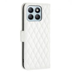 Lacné Kryty | Peňaženkové puzdro Diamond Skin case biele – Honor X8b | Lacné Kryty