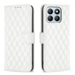 Lacné Kryty | Peňaženkové puzdro Diamond Skin case biele – Honor X8b | Lacné Kryty
