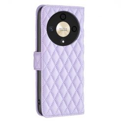 Lacné Kryty | Peňaženkové puzdro Diamond Skin case fialové – Honor Magic 6 Lite | Lacné Kryty