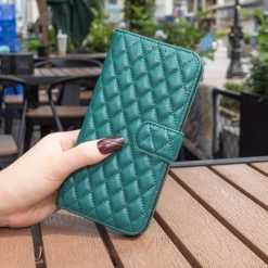 Lacné Kryty | Peňaženkové puzdro Diamond Skin case zelené – Honor Magic 6 Lite | Lacné Kryty