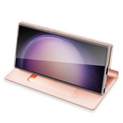 Lacné Kryty | Peňaženkové puzdro Dux Ducis Skin Pro ružové – Samsung Galaxy S24 Ultra | Lacné Kryty