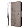 Lacné Kryty | Peňaženkové puzdro Embossing Pattern Motýľ a kvet zelené – Samsung Galaxy A05s | Lacné Kryty