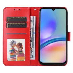 Peňaženkové puzdro Embossing Pattern Slnečnica červené – Samsung Galaxy A05s | Lacné Kryty Lacné Kryty | Peňaženkové puzdro Embossing Pattern Slnečnica červené – Samsung Galaxy A05s | Lacné Kryty