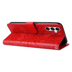 Peňaženkové puzdro Embossing Pattern Slnečnica červené – Samsung Galaxy A05s | Lacné Kryty Lacné Kryty | Peňaženkové puzdro Embossing Pattern Slnečnica červené – Samsung Galaxy A05s | Lacné Kryty
