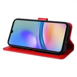 Peňaženkové puzdro Embossing Pattern Slnečnica červené – Samsung Galaxy A05s | Lacné Kryty Lacné Kryty | Peňaženkové puzdro Embossing Pattern Slnečnica červené – Samsung Galaxy A05s | Lacné Kryty
