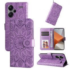 Peňaženkové puzdro Embossing Pattern Slnečnica fialové – Xiaomi Redmi Note 13 Pro+ 5G | Lacné Kryty Lacné Kryty | Peňaženkové puzdro Embossing Pattern Slnečnica fialové – Xiaomi Redmi Note 13 Pro+ 5G | Lacné Kryty