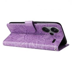 Peňaženkové puzdro Embossing Pattern Slnečnica fialové – Xiaomi Redmi Note 13 Pro+ 5G | Lacné Kryty Lacné Kryty | Peňaženkové puzdro Embossing Pattern Slnečnica fialové – Xiaomi Redmi Note 13 Pro+ 5G | Lacné Kryty