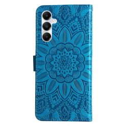 Peňaženkové puzdro Embossing Pattern Slnečnica modré – Samsung Galaxy A05s | Lacné Kryty Lacné Kryty | Peňaženkové puzdro Embossing Pattern Slnečnica modré – Samsung Galaxy A05s | Lacné Kryty
