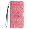 Lacné Kryty | Peňaženkové puzdro Embossing Pattern Mačka hnedé – Samsung Galaxy A15 4G/5G | Lacné Kryty
