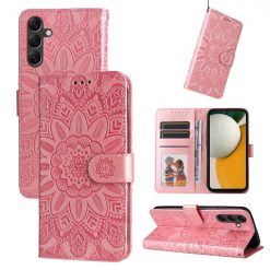 Peňaženkové puzdro Embossing Pattern Slnečnica ružové – Samsung Galaxy A15 4G/5G | Lacné Kryty Lacné Kryty | Peňaženkové puzdro Embossing Pattern Slnečnica ružové – Samsung Galaxy A15 4G/5G | Lacné Kryty