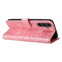 Peňaženkové puzdro Embossing Pattern Slnečnica ružové – Samsung Galaxy A15 4G/5G | Lacné Kryty Lacné Kryty | Peňaženkové puzdro Embossing Pattern Slnečnica ružové – Samsung Galaxy A15 4G/5G | Lacné Kryty