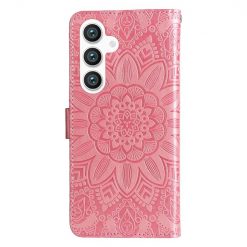 Peňaženkové puzdro Embossing Pattern Slnečnica ružové – Samsung Galaxy S24+ (S24 Plus) | Lacné Kryty Lacné Kryty | Peňaženkové puzdro Embossing Pattern Slnečnica ružové – Samsung Galaxy S24+ (S24 Plus) | Lacné Kryty