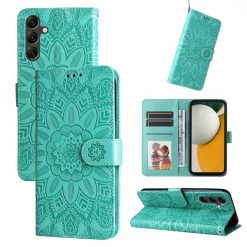 Peňaženkové puzdro Embossing Pattern Slnečnica zelené – Samsung Galaxy A15 4G/5G | Lacné Kryty Lacné Kryty | Peňaženkové puzdro Embossing Pattern Slnečnica zelené – Samsung Galaxy A15 4G/5G | Lacné Kryty