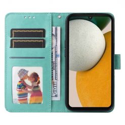 Peňaženkové puzdro Embossing Pattern Slnečnica zelené – Samsung Galaxy A15 4G/5G | Lacné Kryty Lacné Kryty | Peňaženkové puzdro Embossing Pattern Slnečnica zelené – Samsung Galaxy A15 4G/5G | Lacné Kryty