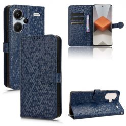 Lacné Kryty | Peňaženkové puzdro Honeycomb Dot Texture Case modré – Xiaomi Redmi Note 13 Pro+ 5G | Lacné Kryty