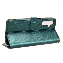 Lacné Kryty | Peňaženkové puzdro Honeycomb Dot Texture Case zelené – Samsung Galaxy A15 4G/5G | Lacné Kryty