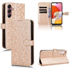 Peňaženkové puzdro Honeycomb Dot Texture Case zlaté – Samsung Galaxy A15 4G/5G | Lacné Kryty Lacné Kryty | Peňaženkové puzdro Honeycomb Dot Texture Case zlaté – Samsung Galaxy A15 4G/5G | Lacné Kryty