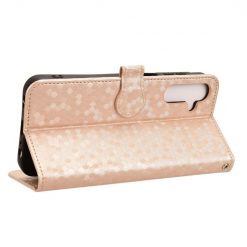 Peňaženkové puzdro Honeycomb Dot Texture Case zlaté – Samsung Galaxy A15 4G/5G | Lacné Kryty Lacné Kryty | Peňaženkové puzdro Honeycomb Dot Texture Case zlaté – Samsung Galaxy A15 4G/5G | Lacné Kryty
