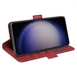 Lacné Kryty | Peňaženkové puzdro Magnetic fresh case červené – Samsung Galaxy S24+ (S24 Plus) | Lacné Kryty