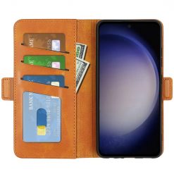 Peňaženkové puzdro Magnetic fresh case hnedé – Samsung Galaxy S24+ (S24 Plus) | Lacné Kryty Lacné Kryty | Peňaženkové puzdro Magnetic fresh case hnedé – Samsung Galaxy S24+ (S24 Plus) | Lacné Kryty