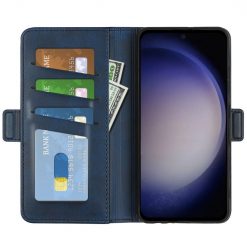 Lacné Kryty | Peňaženkové puzdro Magnetic fresh case modré – Samsung Galaxy S24+ (S24 Plus) | Lacné Kryty