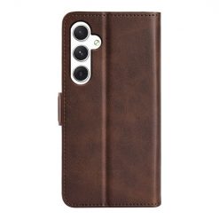 Lacné Kryty | Peňaženkové puzdro Magnetic fresh case tmavohnedé – Samsung Galaxy S24+ (S24 Plus) | Lacné Kryty