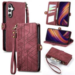 Lacné Kryty | Peňaženkové puzdro Purse case červené – Samsung Galaxy A25 5G | Lacné Kryty