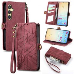 Lacné Kryty | Peňaženkové puzdro Purse case červené – Samsung Galaxy S24+ (S24 Plus) | Lacné Kryty