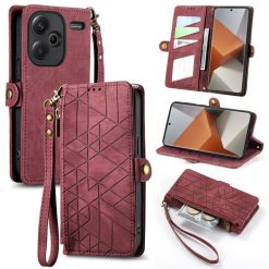 Lacné Kryty | Peňaženkové puzdro Purse case červené – Xiaomi Redmi Note 13 Pro+ 5G | Lacné Kryty