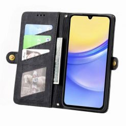 Peňaženkové puzdro Purse case čierne – Samsung Galaxy A15 4G/5G | Lacné Kryty Lacné Kryty | Peňaženkové puzdro Purse case čierne – Samsung Galaxy A15 4G/5G | Lacné Kryty