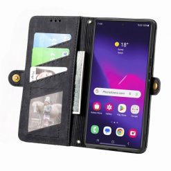 Lacné Kryty | Peňaženkové puzdro Purse case čierne – Samsung Galaxy S24 Ultra | Lacné Kryty