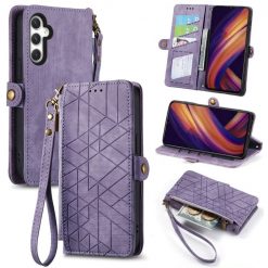 Lacné Kryty | Peňaženkové puzdro Purse case fialové – Samsung Galaxy A25 5G | Lacné Kryty