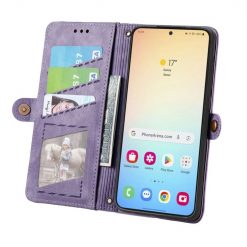 Peňaženkové puzdro Purse case fialové – Samsung Galaxy S24+ (S24 Plus) | Lacné Kryty Lacné Kryty | Peňaženkové puzdro Purse case fialové – Samsung Galaxy S24+ (S24 Plus) | Lacné Kryty