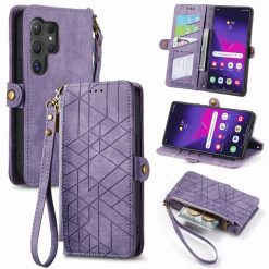 Lacné Kryty | Peňaženkové puzdro Purse case fialové – Samsung Galaxy S24 Ultra | Lacné Kryty