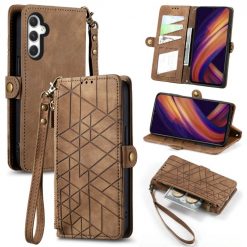 Peňaženkové puzdro Purse case hnedé – Samsung Galaxy A25 5G | Lacné Kryty Lacné Kryty | Peňaženkové puzdro Purse case hnedé – Samsung Galaxy A25 5G | Lacné Kryty