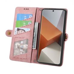 Lacné Kryty | Peňaženkové puzdro Purse case ružové – Xiaomi Redmi Note 13 Pro+ 5G | Lacné Kryty