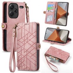 Lacné Kryty | Peňaženkové puzdro Purse case ružové – Xiaomi Redmi Note 13 Pro+ 5G | Lacné Kryty