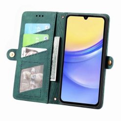 Peňaženkové puzdro Purse case zelené – Samsung Galaxy A15 4G/5G | Lacné Kryty Lacné Kryty | Peňaženkové puzdro Purse case zelené – Samsung Galaxy A15 4G/5G | Lacné Kryty
