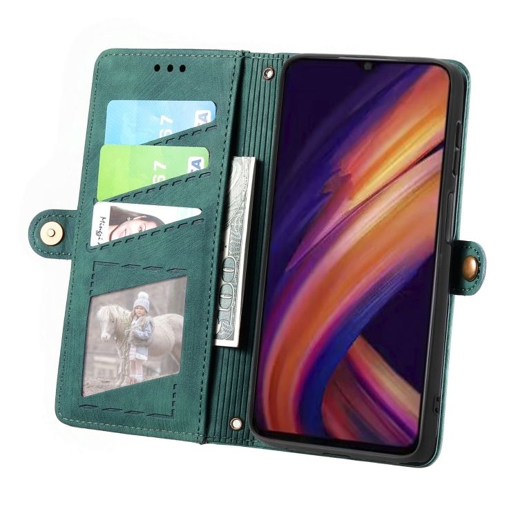 Peňaženkové puzdro Purse case zelené – Samsung Galaxy A25 5G | Lacné Kryty