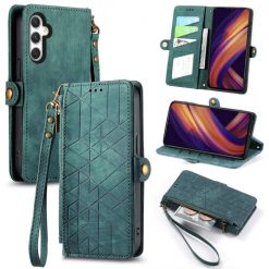 Lacné Kryty | Peňaženkové puzdro Purse case zelené – Samsung Galaxy A25 5G | Lacné Kryty