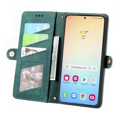 Peňaženkové puzdro Purse case zelené – Samsung Galaxy S24+ (S24 Plus) | Lacné Kryty Lacné Kryty | Peňaženkové puzdro Purse case zelené – Samsung Galaxy S24+ (S24 Plus) | Lacné Kryty