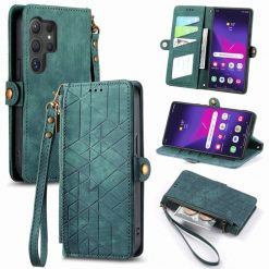 Lacné Kryty | Peňaženkové puzdro Purse case zelené – Samsung Galaxy S24 Ultra | Lacné Kryty
