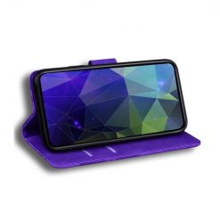 Lacné Kryty | Peňaženkové puzdro Solid fialové – Samsung Galaxy S24 Ultra | Lacné Kryty