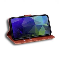 Peňaženkové puzdro Solid hnedé – Samsung Galaxy S24 Ultra | Lacné Kryty Lacné Kryty | Peňaženkové puzdro Solid hnedé – Samsung Galaxy S24 Ultra | Lacné Kryty
