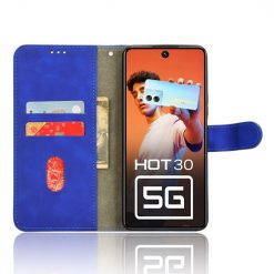 Lacné Kryty | Peňaženkové puzdro Solid modré – Infinix Hot 30 5G | Lacné Kryty