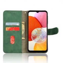 Lacné Kryty | Peňaženkové puzdro Solid zelené – Samsung Galaxy A15 4G/5G | Lacné Kryty