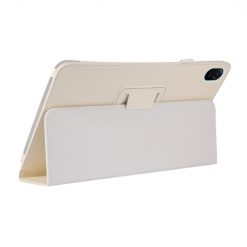 Lacné Kryty | Knižkové puzdro Litchi Skin case biele – Honor Pad 8 | Lacné Kryty