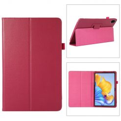 Knižkové puzdro Litchi Skin case tmavoružové – Honor Pad 8 | Lacné Kryty Lacné Kryty | Knižkové puzdro Litchi Skin case tmavoružové – Honor Pad 8 | Lacné Kryty
